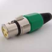 MIC-17 MIC Connector 3P Female Handle: Green only